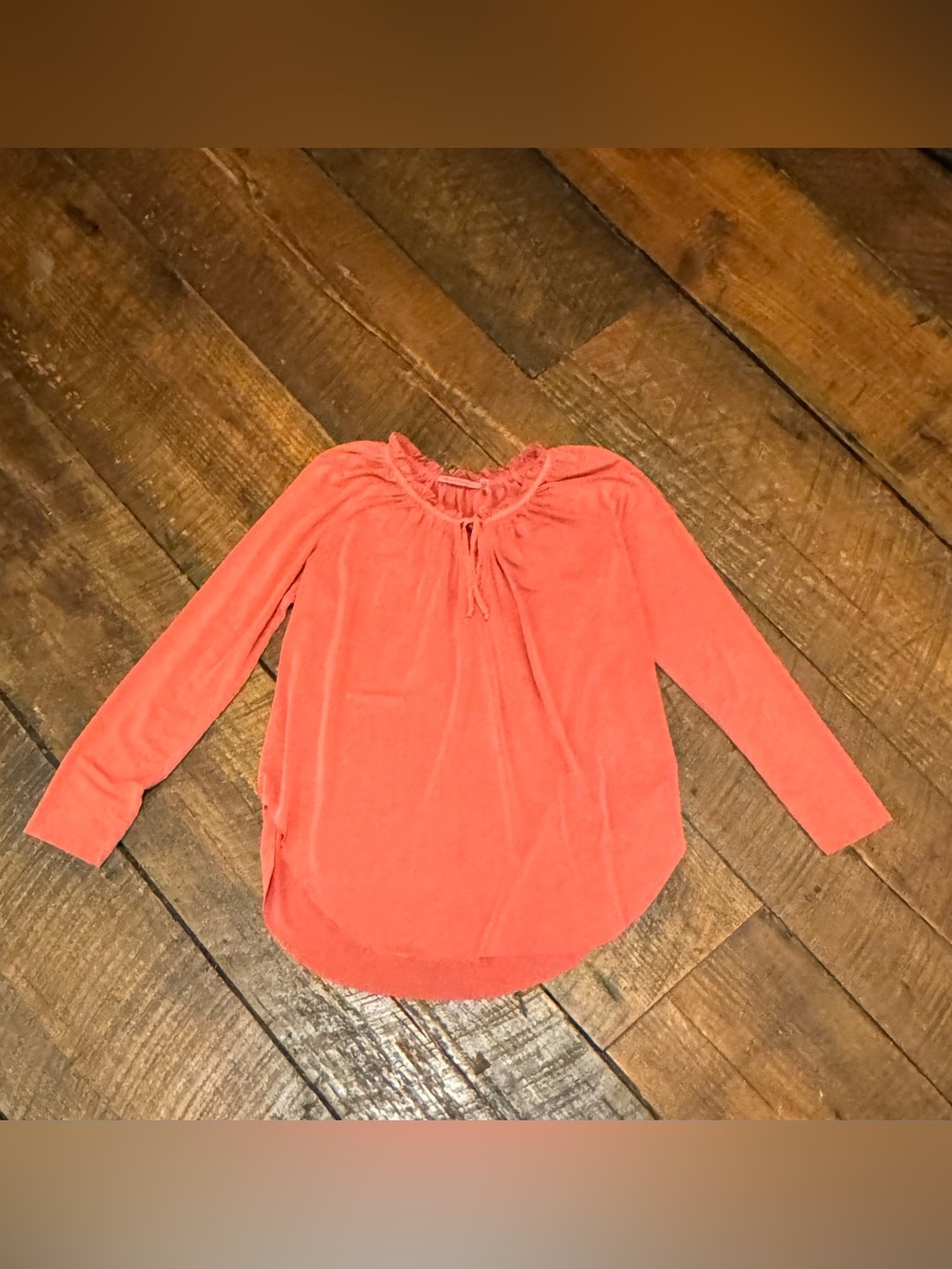 Peachy Pink Blouse Sz M